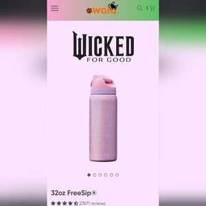 OWALA Pink Iridescent Wicked Water Bottle 32oz